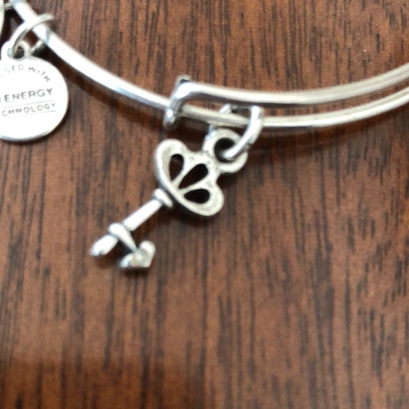 ALEX AND ANI SKELETON KEY CHARM BANGLE BRACELET - Picture 3 of 6